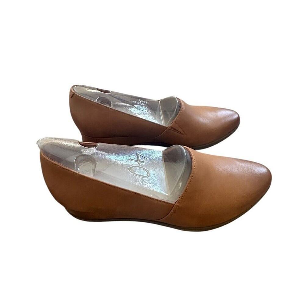 Dansko Shanda Luggage Waterproof Leather Wedge Heels 40 Womens 9.5-10 Brown - Picture 8 of 10